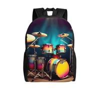 JBJGKHLP Cool Drums Set Stampa Versatile Doppio Zaino Da Viaggio Unisex Zaino Da Viaggio Per Lavoro Escursionismo Qu