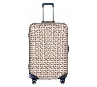 JBJGKHLP Copertura per valigia da viaggio con stampa a pizza, protezione per bagagli universale impermeabile, bianco, L, Organizer per borse