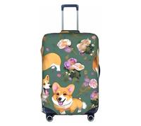 JBJGKHLP Corgi, custodia protettiva universale impermeabile per valigie da viaggio e lavoro, con stampa floreale, bianco, M, Organizer per borse