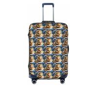 JBJGKHLP Custodia protettiva universale impermeabile per valigie da viaggio e lavoro, con stampa di biscotti e patatine al cioccolato, bianco, L, Organizer per borse