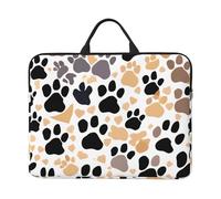 JBJGKHLP Cute Dog Paw Prints Print 14 Pollice Custodia Per Computer Portatile Del Manicotto Del Computer Borsa Per Scuola Ufficio Viaggi