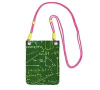 JBJGKHLP Domanda di matematica Stampa Moda Leggero Sottile Telefono Crossbody Bag Impermeabile Viaggio Uso Esterno, Fucsia, Taglia unica