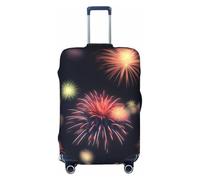 JBJGKHLP Esplosione Fuochi D'artificio Stampa 3D Valigia Universale Elastico Bagagli Protector Impermeabile Viaggi Affari Vacanza, Nero , L, Bagaglio a mano