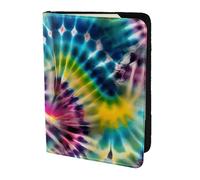 JBJGKHLP Exotic Tribe Tie Dye Style Stampa Passaporto Viaggio Documenti Portafoglio Custodia Unisex Leggero Sicuro Accessori da Viaggio, Nero , Taglia unica