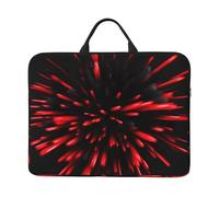 JBJGKHLP Explosion Burst Stampa Rossa E Nera 14 Pollice Laptop Case Sleeve Computer Portatile Borsa Per Scuola Ufficio Viaggi Uso quotidiano
