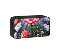 JBJGKHLP Fiore Diamond Painting Stampa Semplice Spazioso Penna Caso di Cancelleria Ufficio Organizer Pouch Leggero Storage Pen