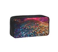 JBJGKHLP Gradiente paillettes Sparkle stampa semplice spaziosa penna caso ufficio cancelleria organizzatore sacchetto leggero stoccaggio penne