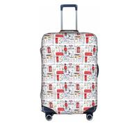 JBJGKHLP I Love London - Custodia protettiva universale impermeabile per valigia da viaggio e lavoro, bianco, XL, Organizer per borse