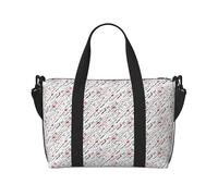 JBJGKHLP I Love You Words With Hearts Print Versatile borsa a mano per uomo donna leggera moda weekend viaggio tote palestra impermeabile