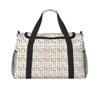 JBJGKHLP Introduzione Di Varie Verdure Stampa Versatile Borsa Da Viaggio A Mano Pieghevole Borsa A Spalla Tote Business Viaggio Outdoor Carry-On