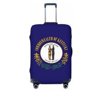 JBJGKHLP Kentucky Bandiera dello Stato Stampa Valigia Universale Elastico Bagagli Protector Impermeabile Viaggi Affari Vacanze, Nero , M, Bagaglio a mano