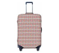 JBJGKHLP Macaron Biscotto aromatizzato Pasticcini Stampa Valigia Universale Elastico Bagagli Protector Impermeabile Viaggi Affari Vacanza, Nero , M, Bagaglio a mano