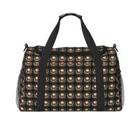 JBJGKHLP Merry Christmas Deer Print Versatile Borsa da viaggio a mano pieghevole a spalla Tote Business Trip Outdoor Carry-On