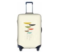 JBJGKHLP Mid Century - Custodia protettiva per valigie da viaggio con stampa moderna, universale, impermeabile, bianco, L, Organizer per borse