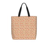 JBJGKHLP Molte volpi stampa extra-large borsa organizer unisex spalla tote shopping riutilizzabile ecologico