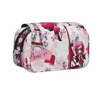 JBJGKHLP Parigi Torre Eiffel Francia Stampa Versatile Astuccio Grande Capacità di Conservazione Trucco Toilette Pouch Viaggi Ufficio