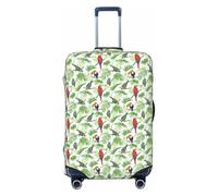 JBJGKHLP Parrot Birds and Tropical Tree Print Universal Valigie Elastica Bagagli Protector Impermeabile Viaggi Affari Vacanze, Nero , S, Bagaglio a mano