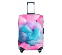 JBJGKHLP Pink Cotton Candy Print Valigia Universale Elastico Bagagli Protector Impermeabile Viaggi Affari Vacanza, Nero , L, Bagaglio a mano