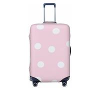 JBJGKHLP Pink Polka Dots Print Valigia Universale Elastico Bagagli Protector Impermeabile Viaggi Affari Vacanze, Nero , XL, Bagaglio a mano