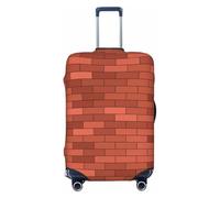 JBJGKHLP Red Brick Wall Texture Print Valigia Universale Elastico Bagagli Protector Impermeabile Viaggi Affari Vacanza, Nero , M, Bagaglio a mano