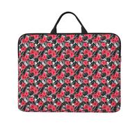 JBJGKHLP Red Hibiscus Stampa 14 Pollice Laptop Case Sleeve Computer Portatile Borsa Per Scuola Ufficio Viaggi Uso quotidiano