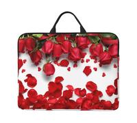 JBJGKHLP Red Rose Petals Stampa 14 Pollice Laptop Case Sleeve Computer Portatile Borsa Per Scuola Ufficio Viaggi Uso quotidiano