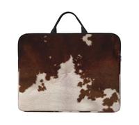 JBJGKHLP Rosso Marrone Bovina Stampa 14 Pollice Del Computer Portatile Del Manicotto Del Computer Borsa Per La Scuola Ufficio