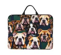 JBJGKHLP Simpatico Bulldog Inglese Stampa 14 Pollice Del Computer Portatile Del Manicotto Del Computer Borsa Per La Scuola U