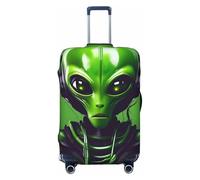 JBJGKHLP Verde Lungo Orecchio Alieno Stampa Universale Valigia Elastico Bagagli Protector Impermeabile Viaggi Affari Vacanza, Nero , L, Bagaglio a mano