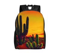 JBJGKHLP Zaino da viaggio con stampa di cactus nel deserto, versatile, a doppia spalla, unisex, per lavoro, escursionismo, tutti i giorni