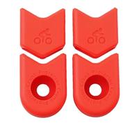 JBJYGSG 2/4 Pezzi di Protezione for pedivella in Silicone for Bicicletta, Copertura for pedivella, Accessori for Bici da Montagna per Mountain Bike(4pcs Red)
