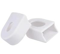 JBJYGSG 2 Paia di Protezioni for pedivelle in Silicone for Bicicletta, Guaina in Silicone for Pedali, Custodia Protettiva for Bici da Strada, Accessori for Ciclismo per Mountain Bike(2Pairs White)