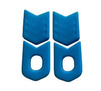 JBJYGSG 2 Set di Protezioni for pedivelle da Bici da Strada, Protezioni for pedivelle in Silicone, Protezioni for pedivelle per Mountain Bike(V Blue)