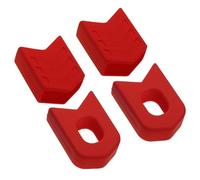 JBJYGSG 2 Set di Protezioni for pedivelle da Bici da Strada, Protezioni for pedivelle in Silicone, Protezioni for pedivelle per Mountain Bike(V Red)