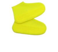 JBJYGSG 5 paia di copriscarpe impermeabili riutilizzabili in silicone, antiscivolo e resistenti all'usura, for proteggere stivali da pioggia e spiaggia durante le giornate piovose.(Yellow,M)