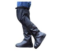 JBJYGSG Anti Slip Thickened Wear-resistant Knee Length Rain Shoe Cover Waterproof Cycling Water Pants And Rain Pants Rainy Days(44-45)