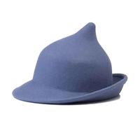 JBJYGSG Cappello da strega moderno in lana, invernale, spesso, caldo ed elegante, for accessori da festa e costume.(Blue)