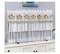 JBJYGSG Copertura Per Tv TV Cover Can Be Turned on Without Remove The TV Cover Hanging Desktop Thin LCD Protective Cover with Lace Simple(Color 013,168x100cm)