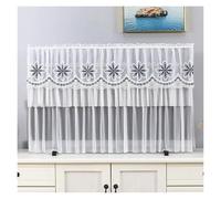 JBJYGSG Copertura Per Tv TV Cover Can Be Turned on Without Remove The TV Cover Hanging Desktop Thin LCD Protective Cover with Lace Simple(Color 011,145x83cm)