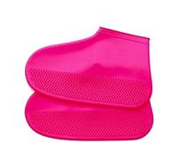 JBJYGSG Copriscarpe impermeabili in silicone, unisex, for stivali da pioggia, riutilizzabili, for interni ed esterni, for le giornate di pioggia.(Red Rubber,S -20 cm)