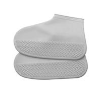 JBJYGSG Copriscarpe impermeabili in silicone, unisex, for stivali da pioggia, riutilizzabili, for interni ed esterni, for le giornate di pioggia.(Grey Rubber,XL-33CM)