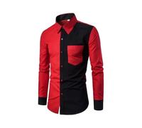 JBJYGSG Men's Suit Shirt Tuxedo Striped Plaid Casual Outdoor Lapel Wedding Long-Sleeved Shirt Soft, Elastic And Comfortable(Color 11,6XL)