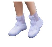 JBJYGSG Rain Overshoes Waterproof Reusable Non-Slip Shoe Covers Portable Silicone Rain Overshoes With Adjustable Buckle For Outdoor(White,XL)