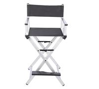 JBJYGSG Sedia Da Trucco Pieghevole Sedia da regista pieghevole, sedia da viaggio, sedia da trucco for esterni, sedia pieghevole in lega di alluminio, sedia da viaggio di piccole dimensioni(Silver)