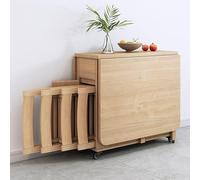 JBKNAN Tavolo Da Pranzo Pieghevole,Tavolo Da Pranzo Estensibile Con 4 Sedie,Tavolo Pieghevole For Cucina,Sala Da Pranzo,Soggiorno,Ristorante