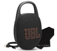 JBL Altoparlante Bluetooth portatile Clip 5, IP67 impermeabile e antipolvere, batteria a lunga durata, colore nero, soluzione completa di tessuto Boom h per la tua esperienza audio in movimento