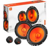 JBL Stage1 GEN2 62CF - 6.5 Inch (165mm) 2-Way Component Car Speakers - 80W RMS - 240W Peak - Set of 2 Woofers + 2 Tweeters Audio - With Grilles - Compact Fit - OEM Upgrade