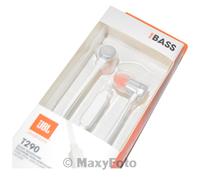 JBL AURICOLARE ORIGINAL STEREO PURE BASS MICROFONO PURE BASS T290 SILVER 796F46A