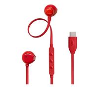 JBL AURICOLARE ORIGINALE STEREO CON MICROFONO PURE BASS 305C USB-C RED 79763DA