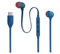 JBL AURICOLARE ORIGINALE STEREO CON MICROFONO PURE BASS 310C USB-C BLU 797128A